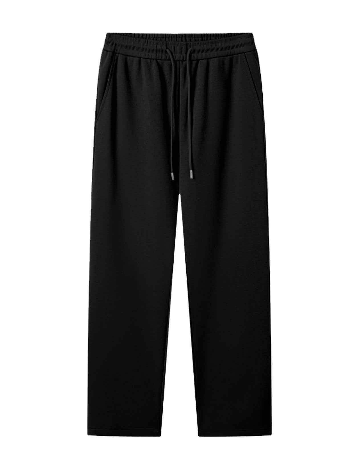 【72号脏脏裤】微弹力简约情侣抽绳直筒长裤休闲裤021