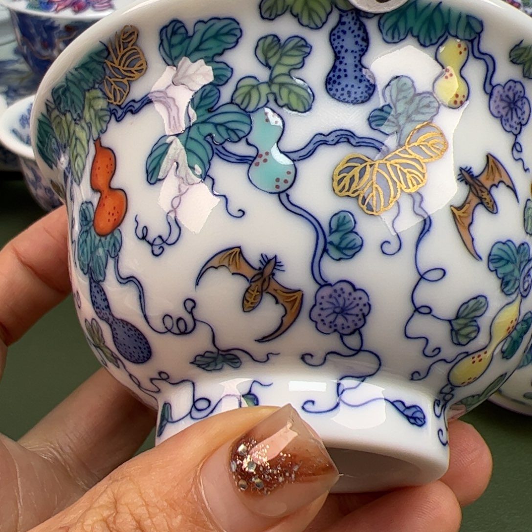 杯沙沙手工手绘茶具239