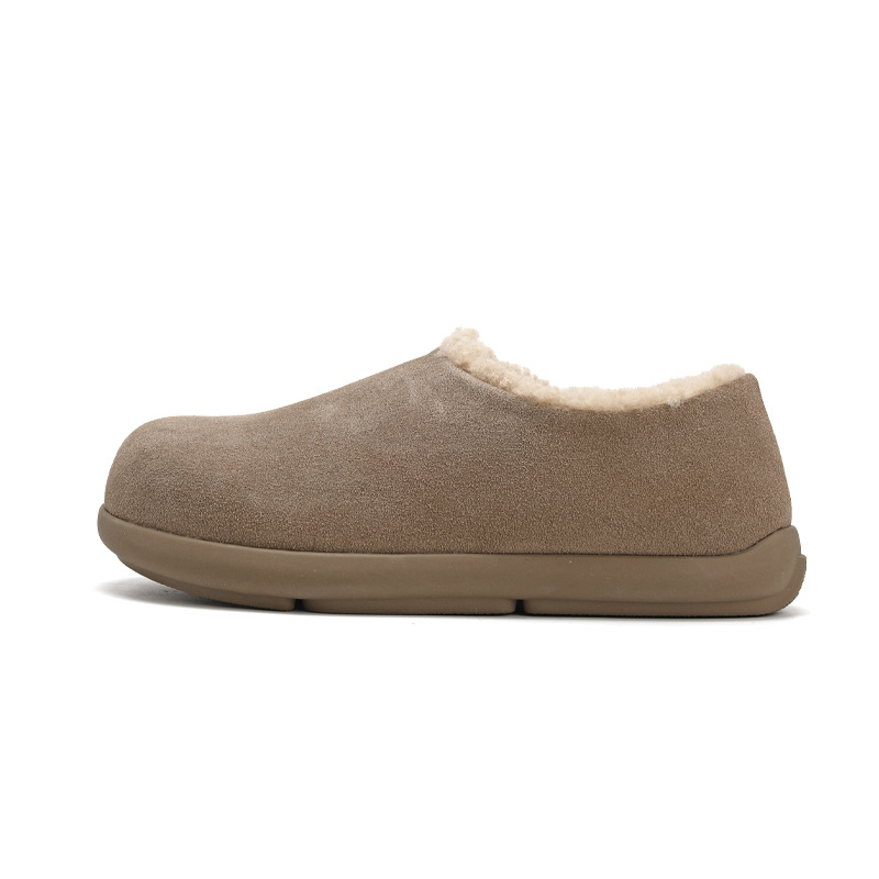 【皮毛一体】男款牛皮全包小土豆加绒勃肯鞋新款冬季雪地靴保暖棉鞋