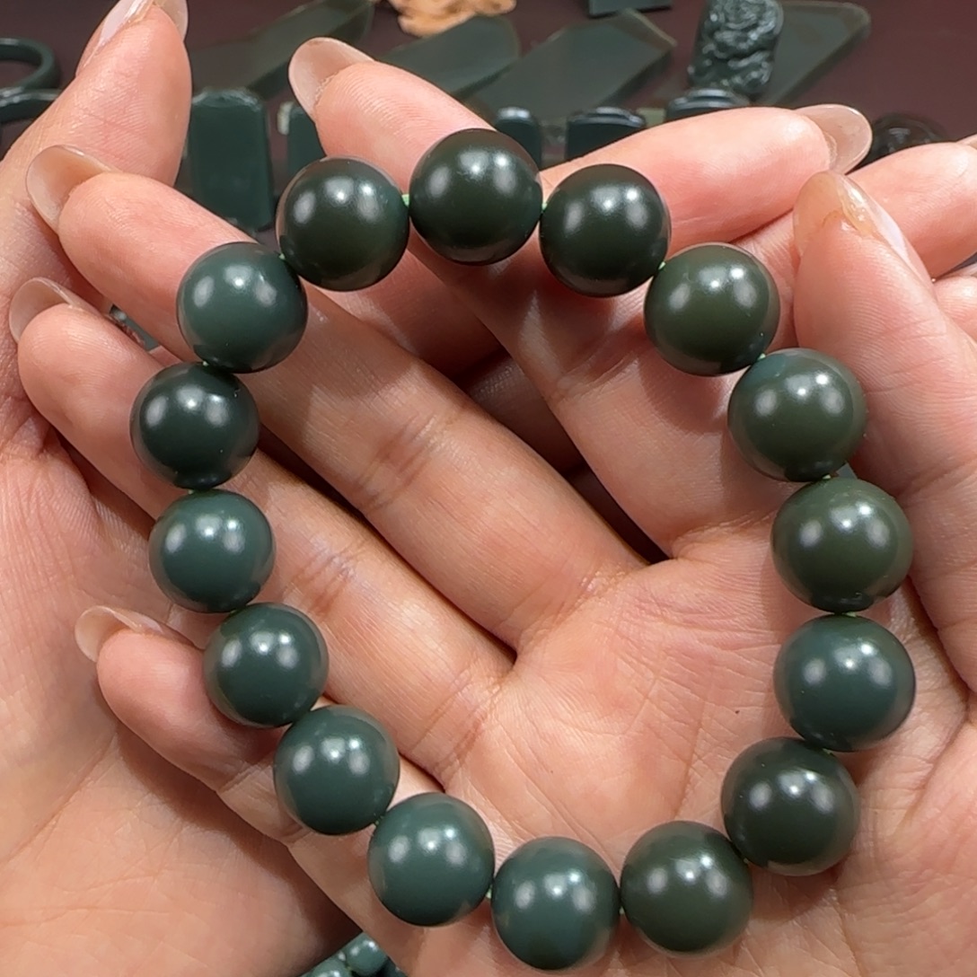 和田玉（青玉）未镶嵌手链