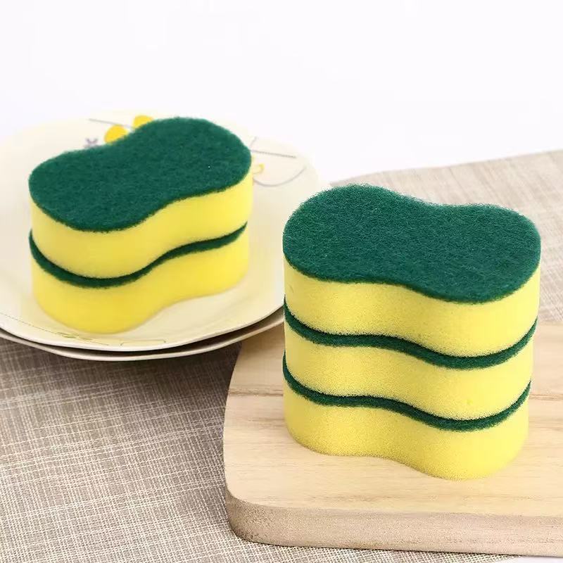 (10片)商超尾单加厚洗碗海绵颜色随机