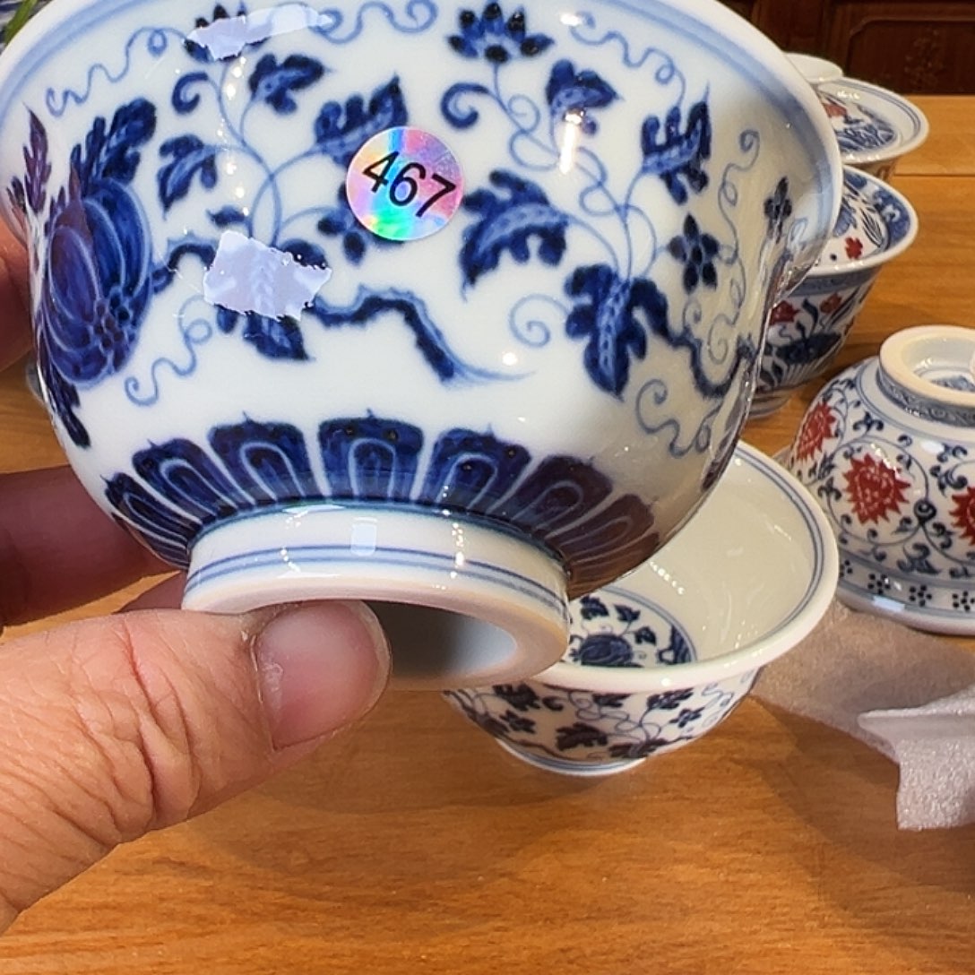 景德镇岚溪釉里红瓷器