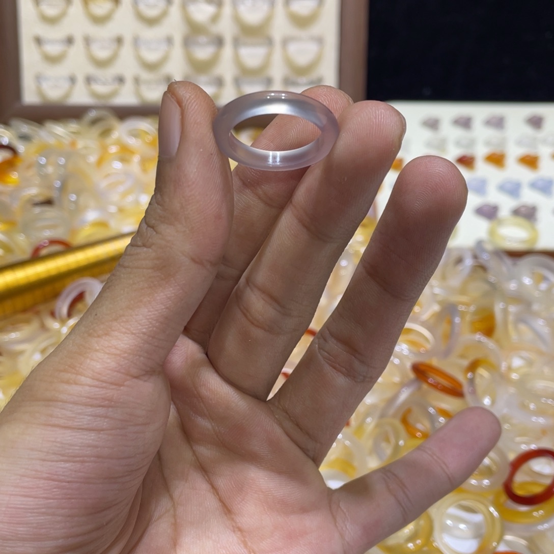 玛瑙/玉髓合金戒指26号港15