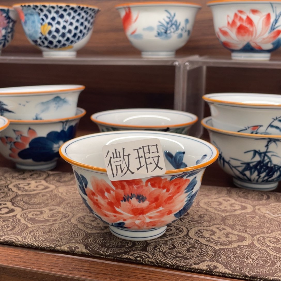 有瑕釉下彩纯手绘