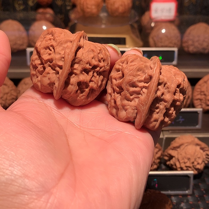 文玩核桃把件金钟41尺全品