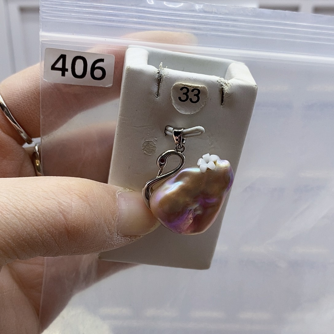 颈饰合金淡水珍珠