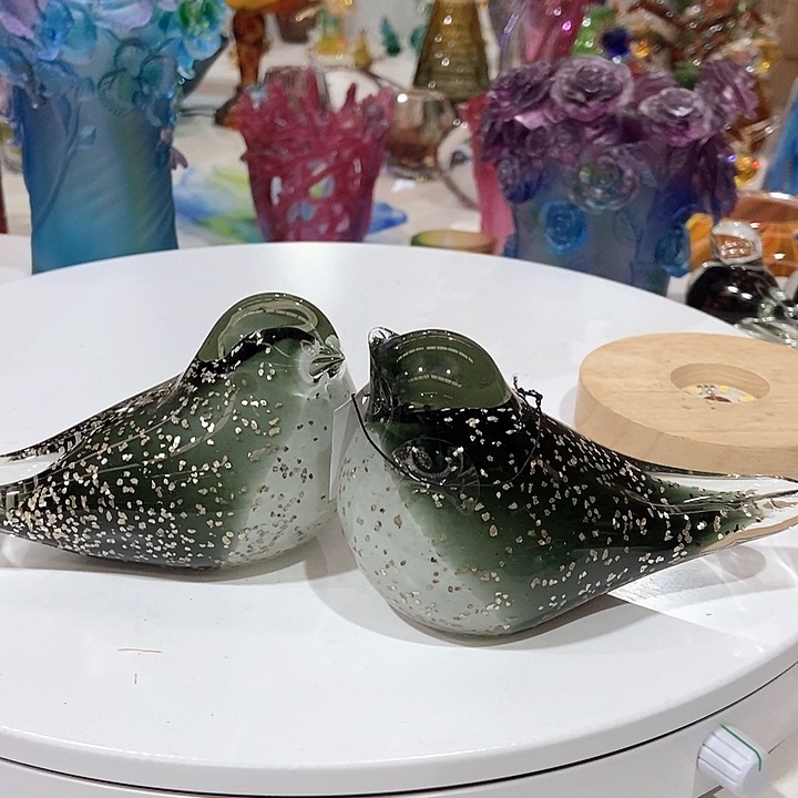 琉璃琉璃花瓶高8口15