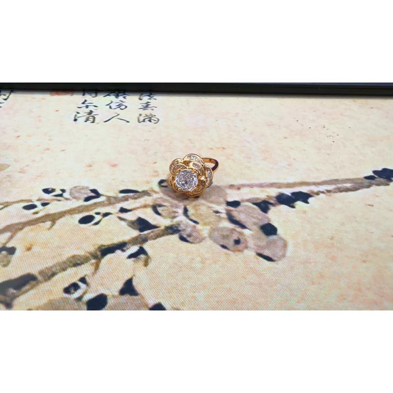 [南非甄选】 NFZX 高端定制 LC-812 玫瑰花玫瑰白色戒指 2