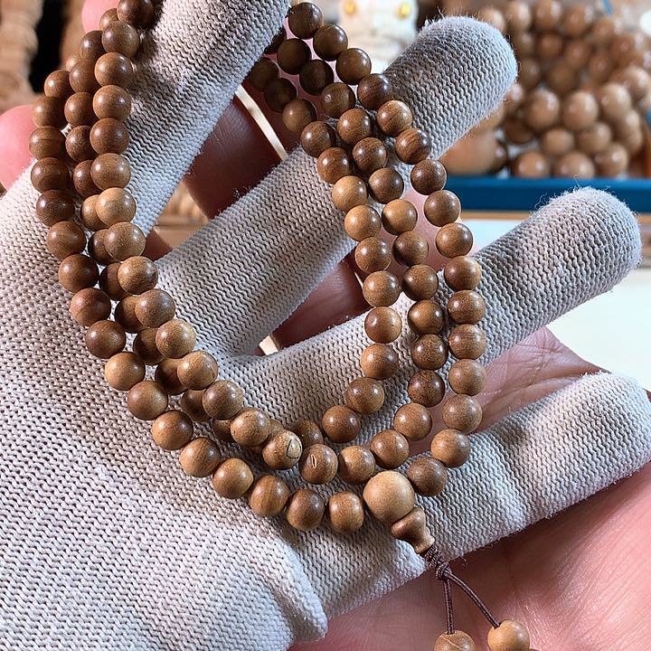 檀香木手串/手链0.6横纹微瑕福利款