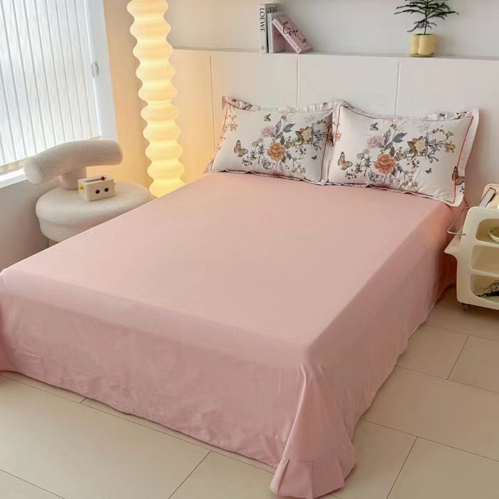 （纯色精梳棉床单单件）纯色全棉精梳棉印花系列单床单（尺寸）