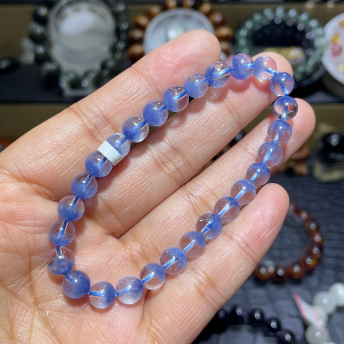 【闪购商品】水晶手串未镶嵌蓝发晶手串