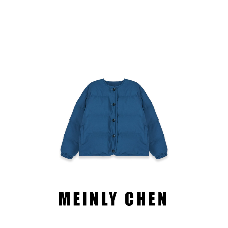 【MEINLY  CHEN】【4蓝】高端设计师款时尚百搭休闲简约鹅绒服824325