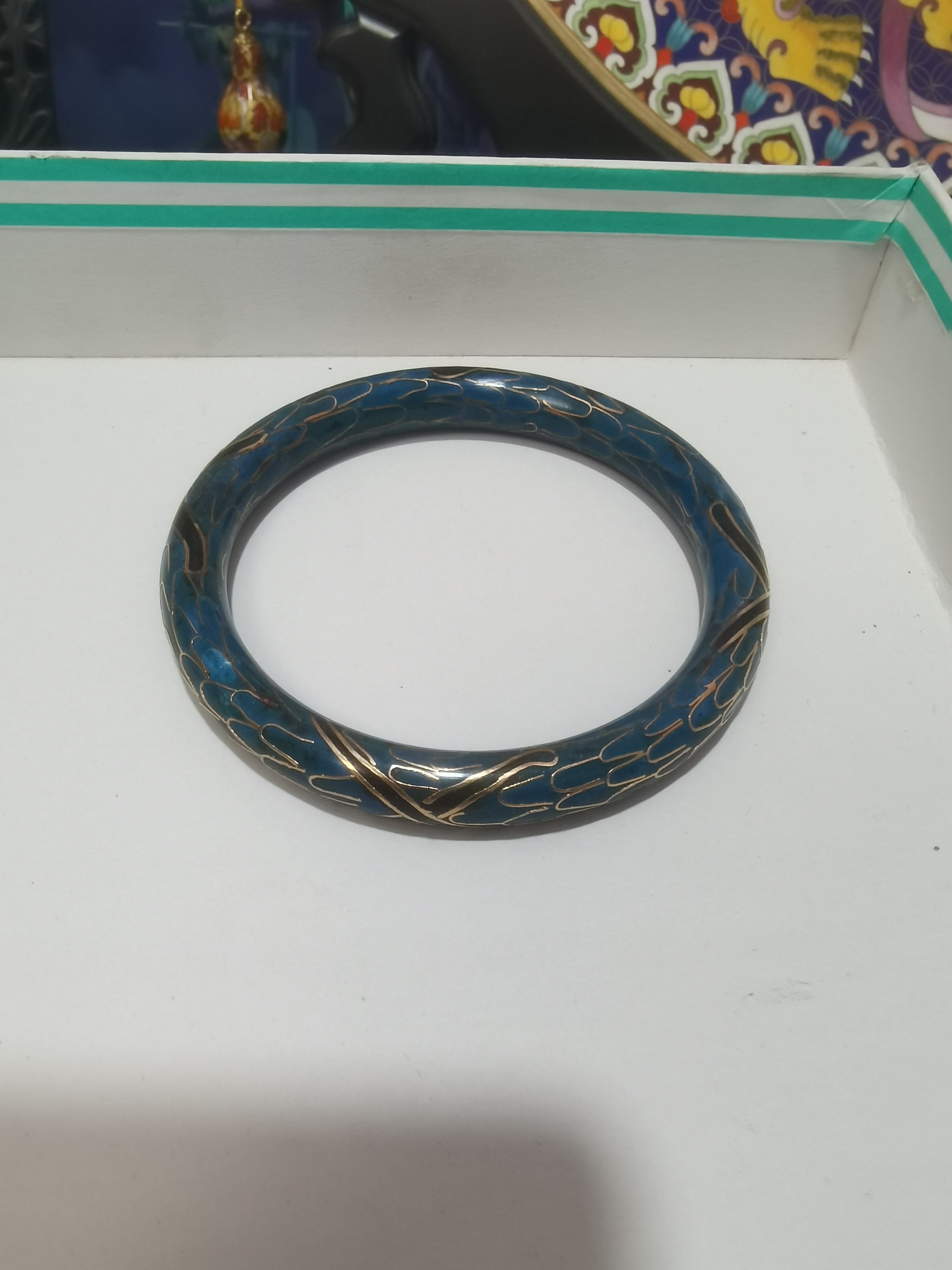 微瑕款，精品景泰蓝老货手镯，值得收藏