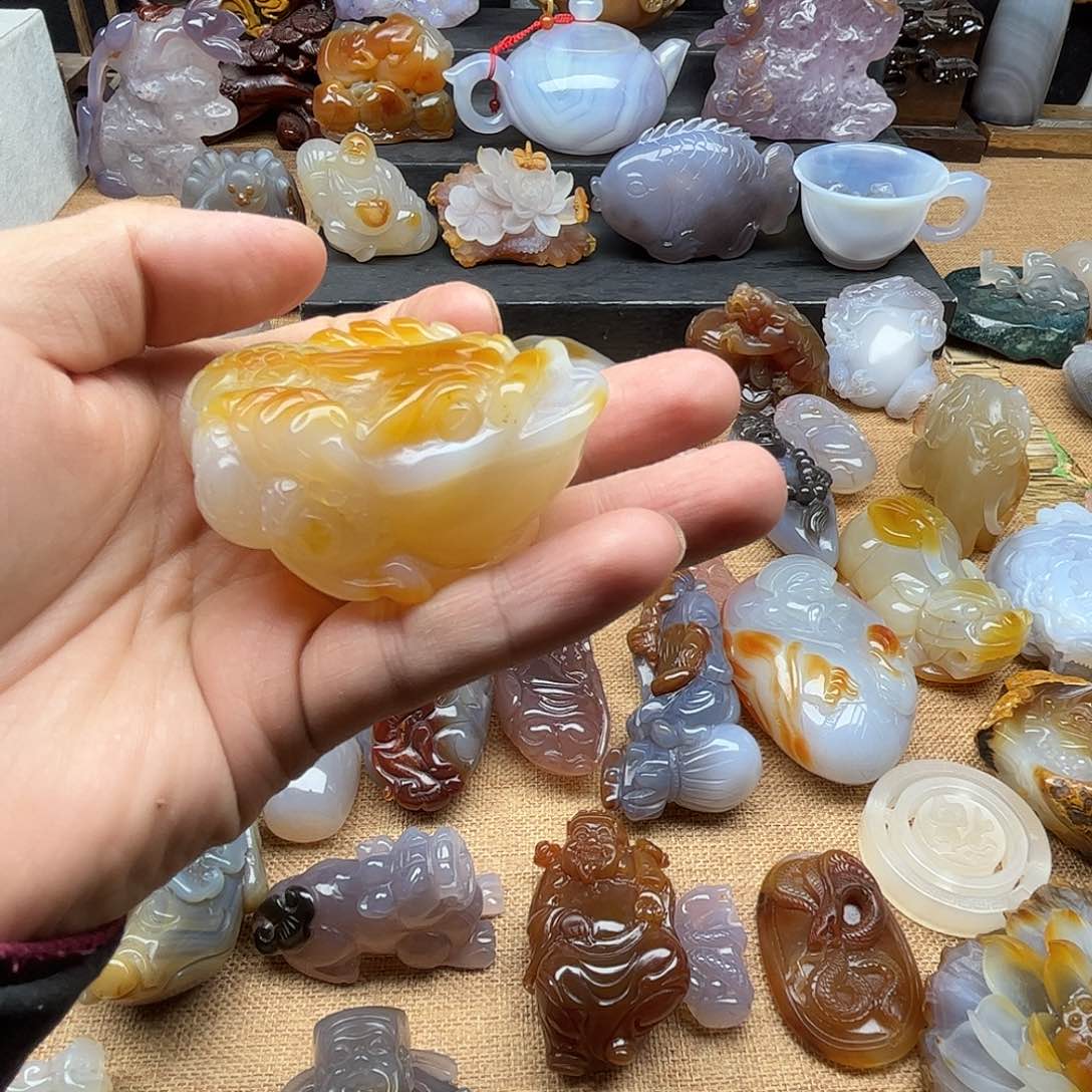 玛瑙/玉髓珠宝奇石未镶嵌飞*