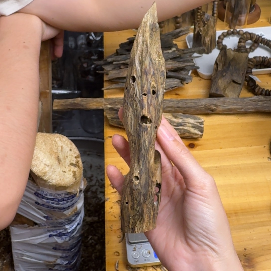 沉香沉香碎屑白棋品种块料44克