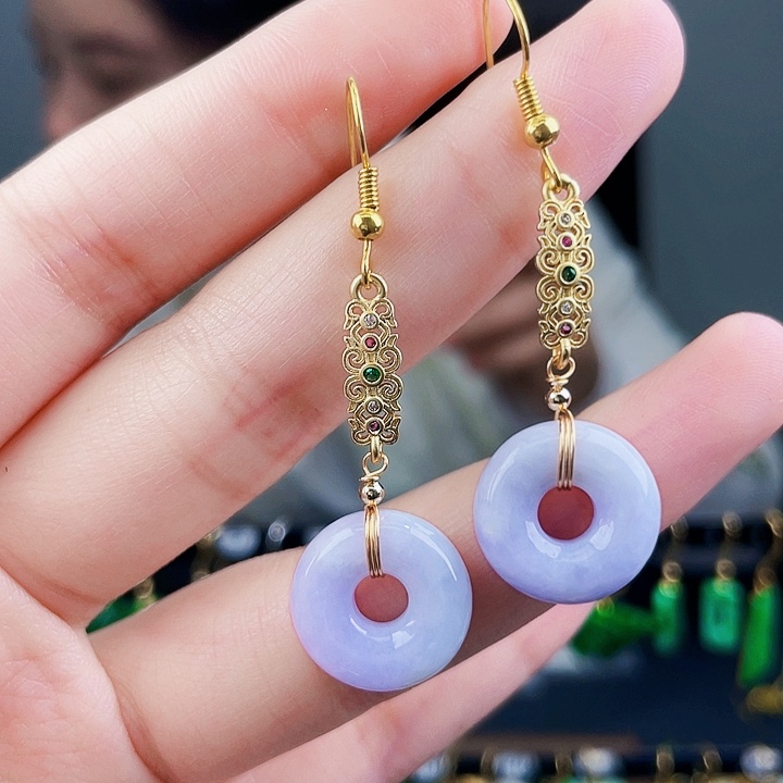 翡翠耳饰未镶嵌饰品