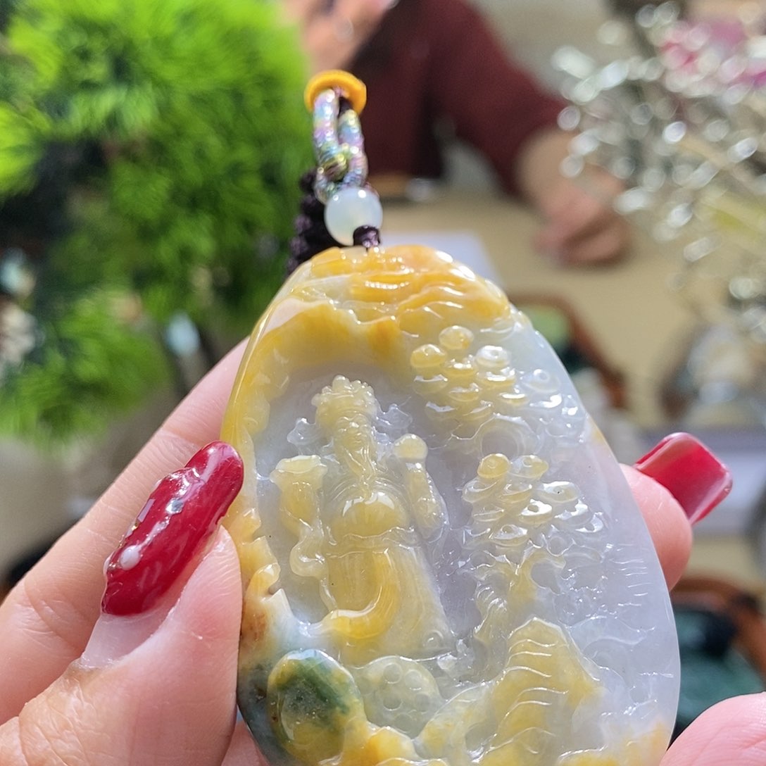 【闪购商品】翡翠颈饰未镶嵌财神