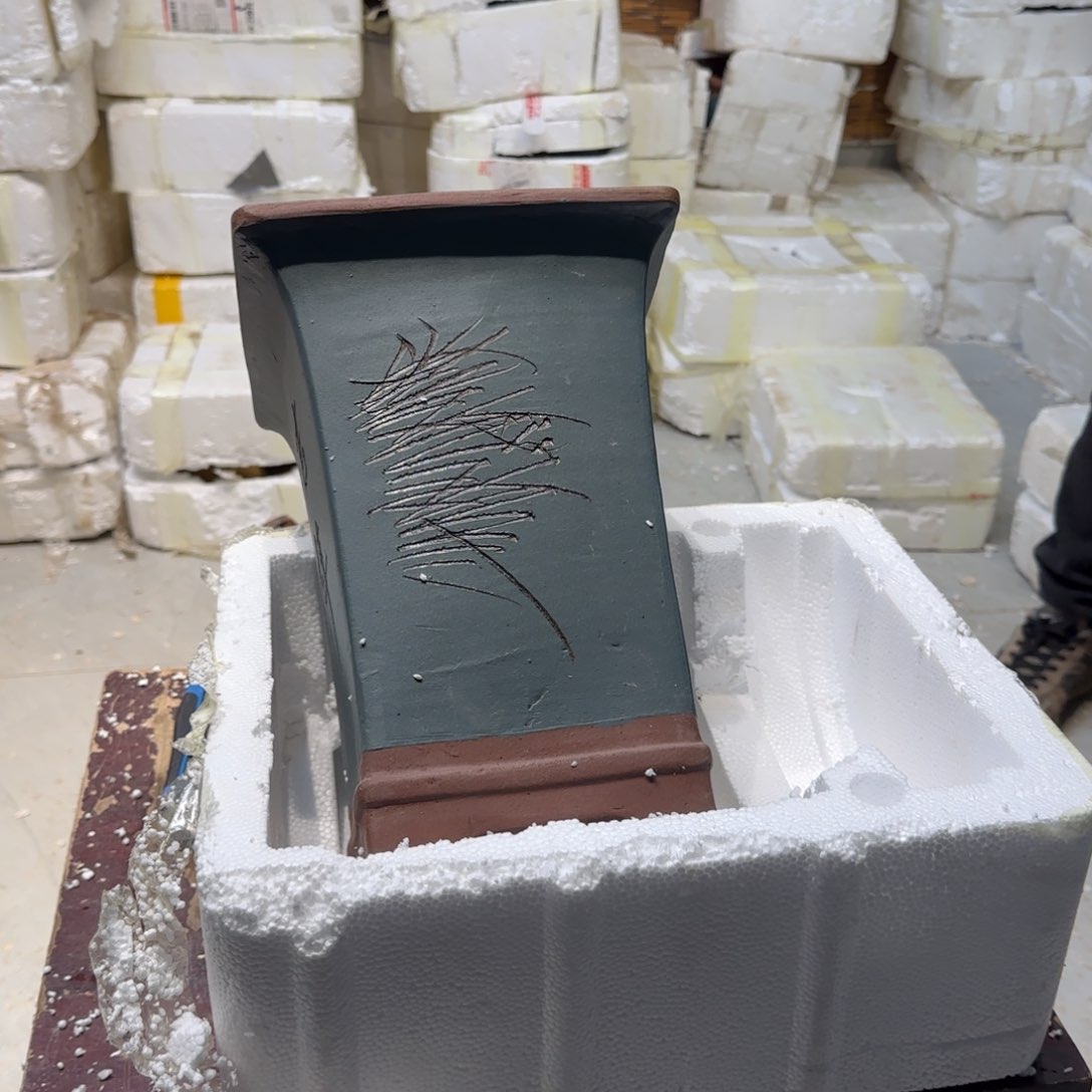 紫砂花盆口径21.31口径