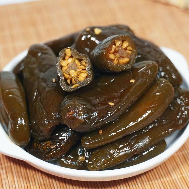 正宗油焖港椒泡椒泡菜整颗腌制香辣油焖港椒下饭小菜