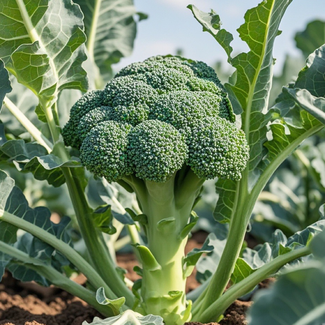 （拒绝泡药）河南本地农家自种露天霜打西兰花应季时令蔬菜宝宝必选