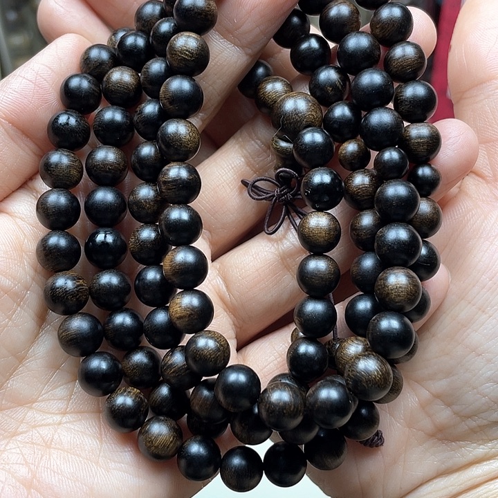 沉香手串海*越南芽庄白奇楠留疤料