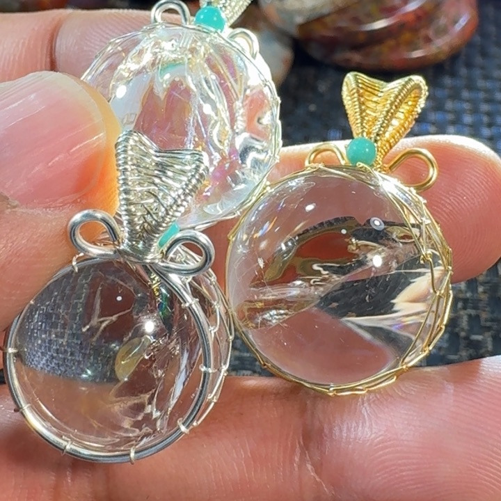 水晶颈饰未镶嵌有