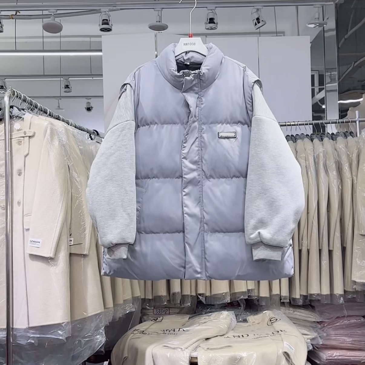 NN1008-时尚男款设计感棉服法式气质显瘦洋气百搭