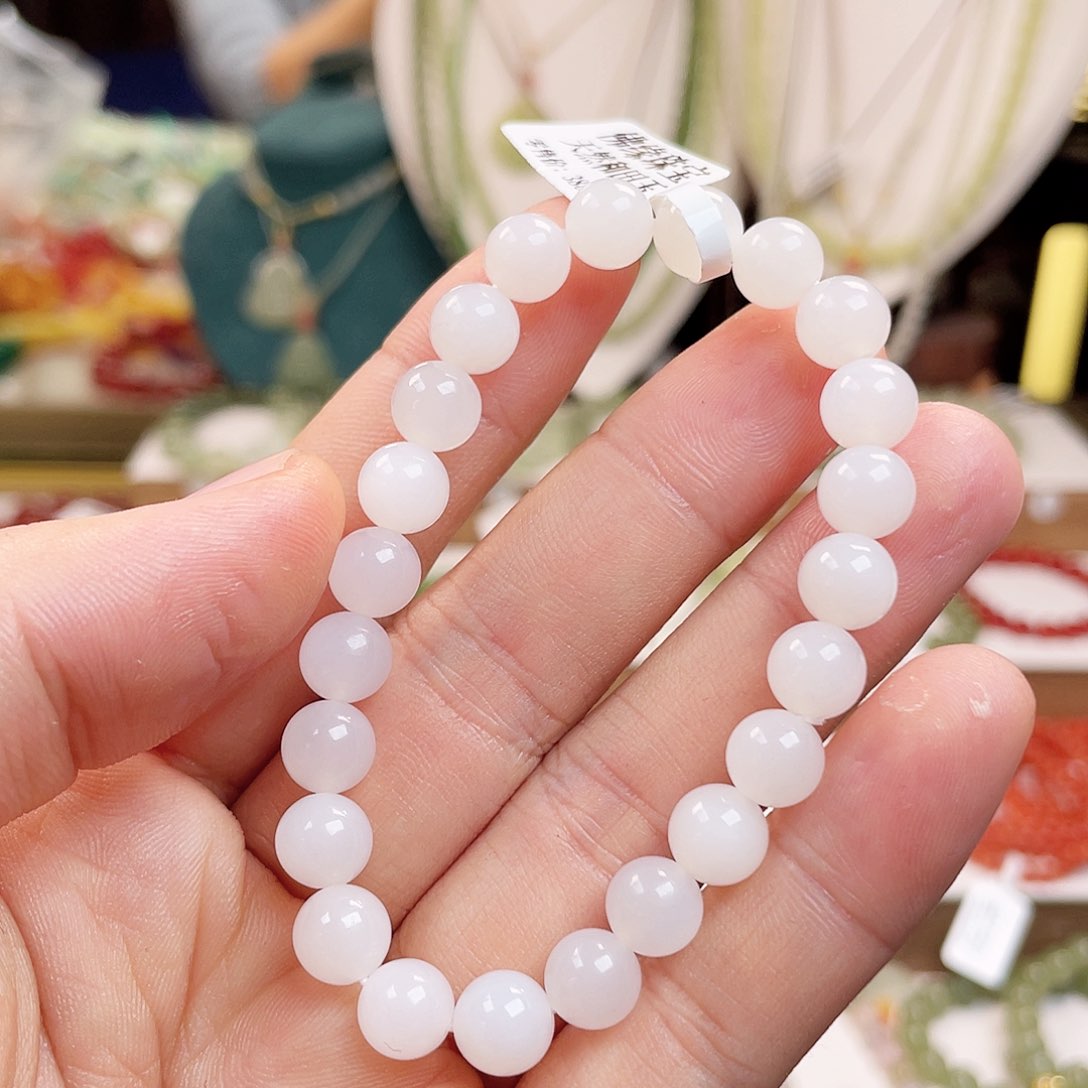 和田玉手链未镶嵌8