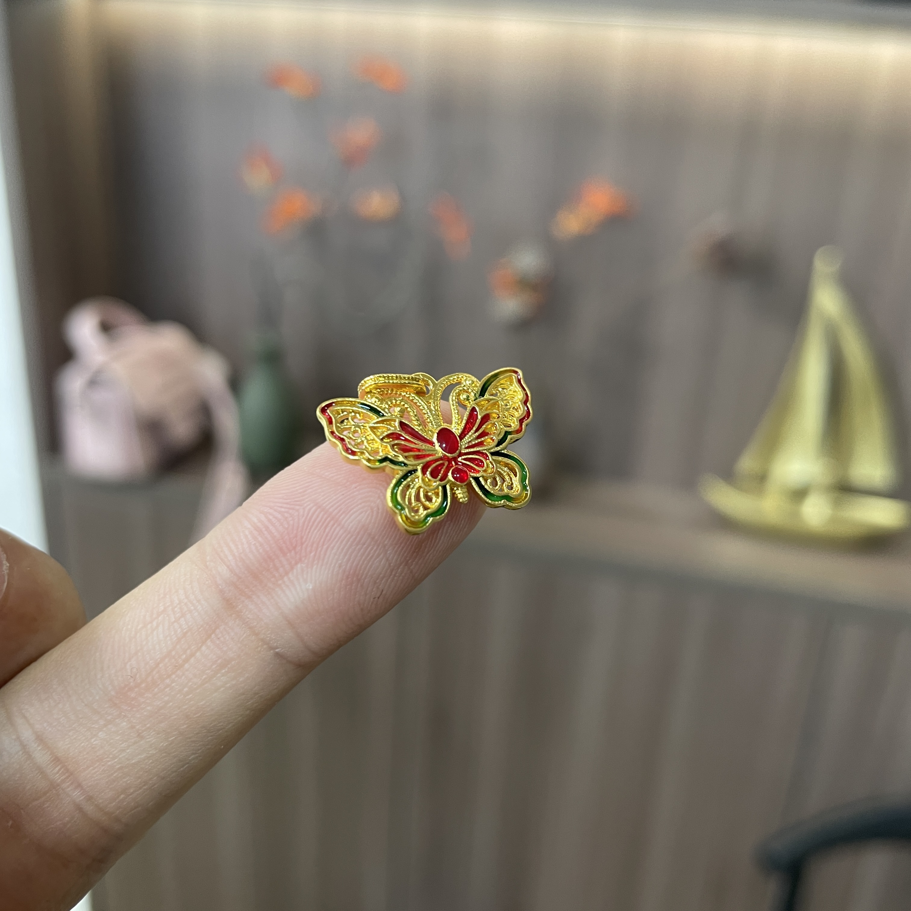 【云中意】18k金蝴蝶小配件hlx