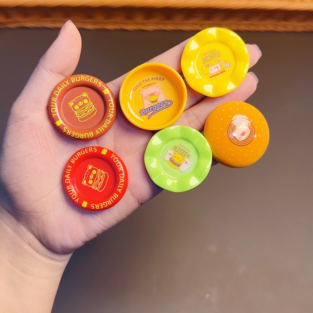 树脂小猪汉堡盘子5套30个
