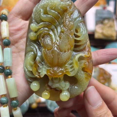 岫玉挂件未镶嵌挂件