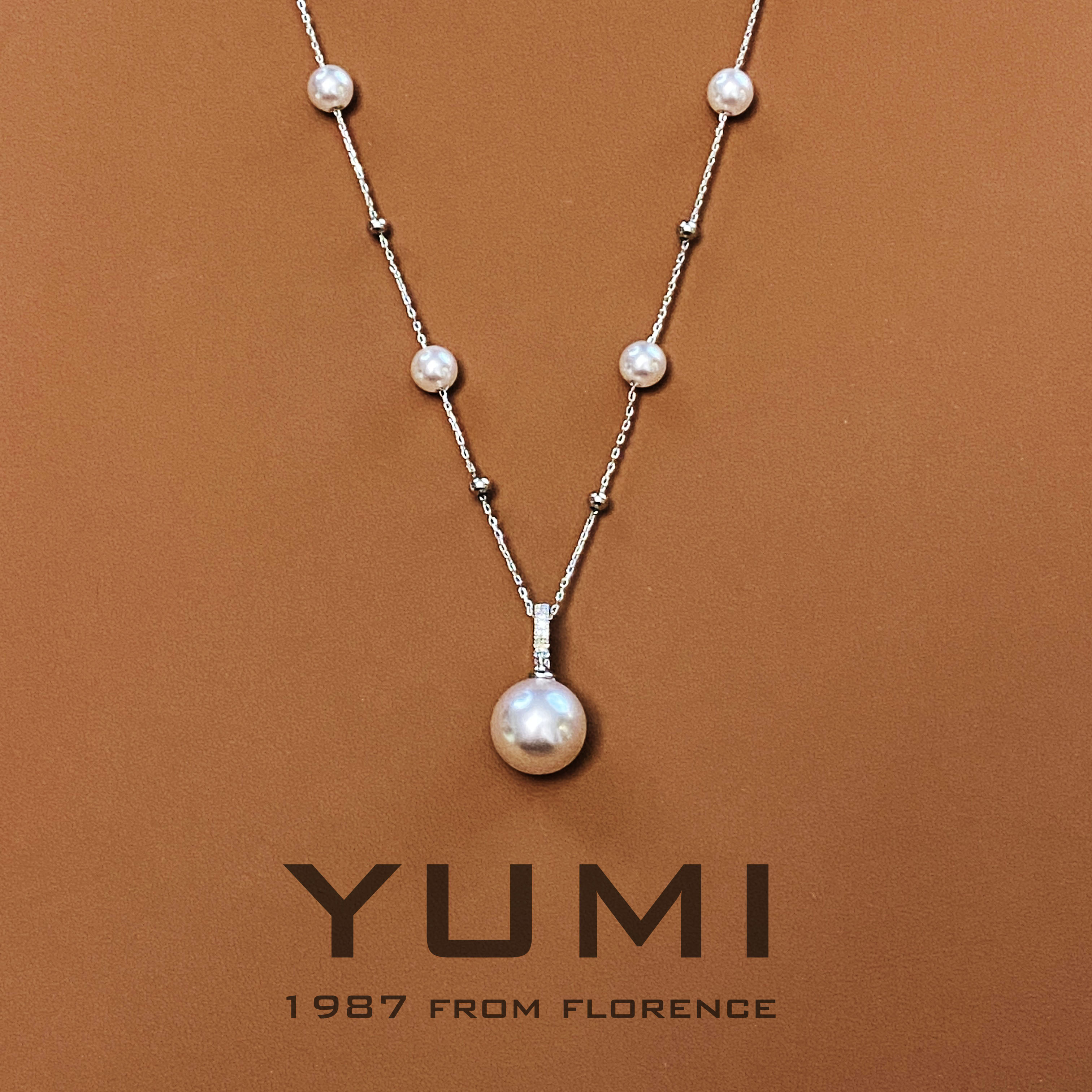 铜合金仿珍珠项链 YUMI优米【繁空 Fankong】XL1019优米家高定项链