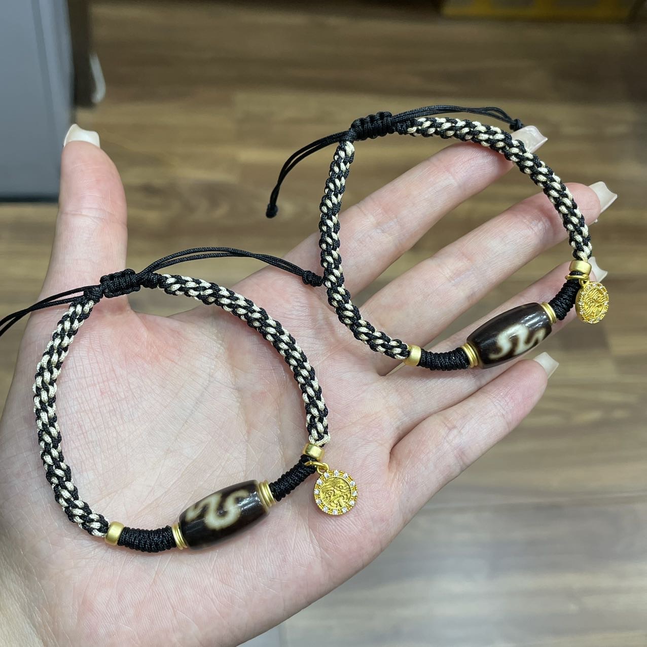 【曹美丽精选】H14130-玛瑙DIY手绳（龙）-多样性发一件-10*17mm