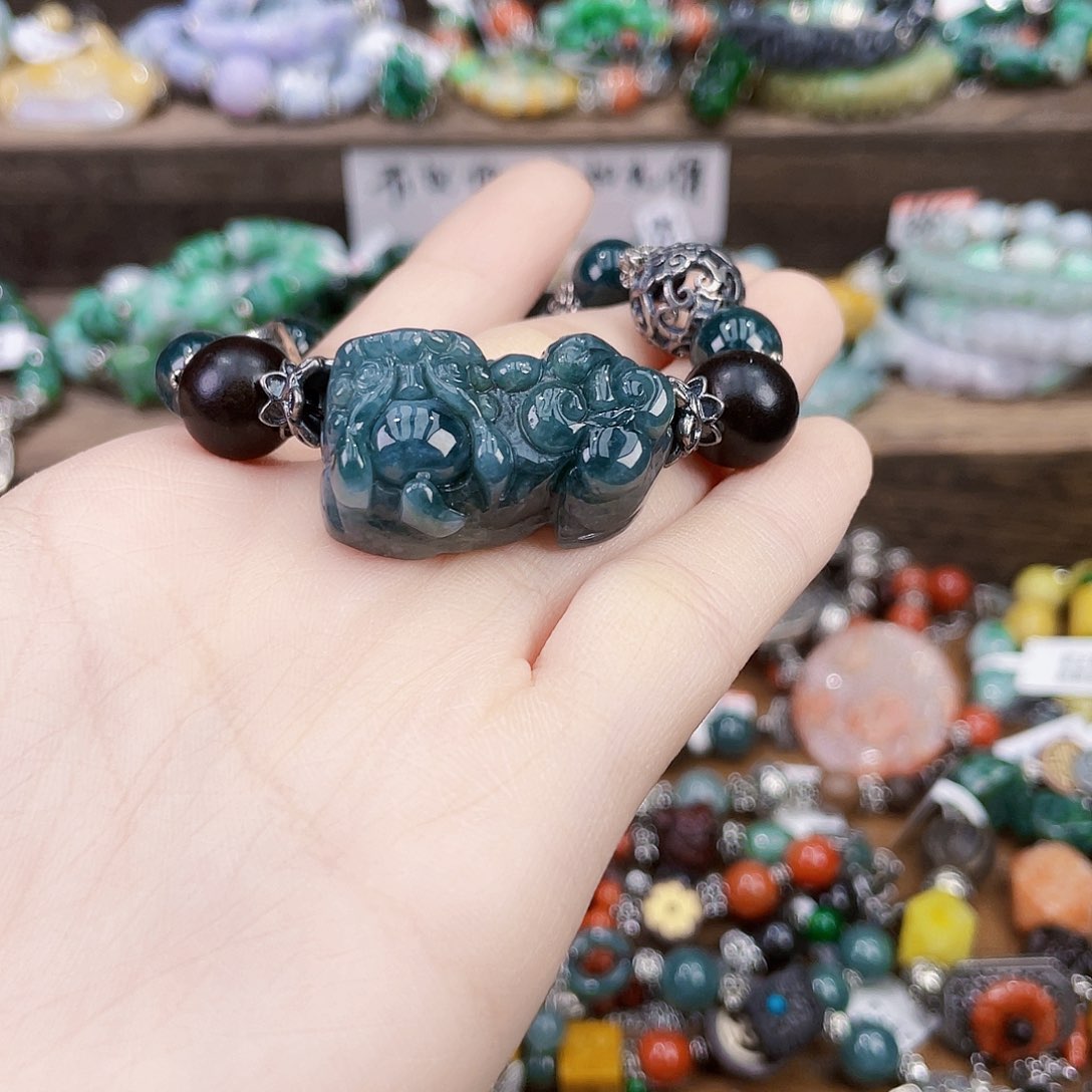 海***境未镶嵌手链翡翠手链