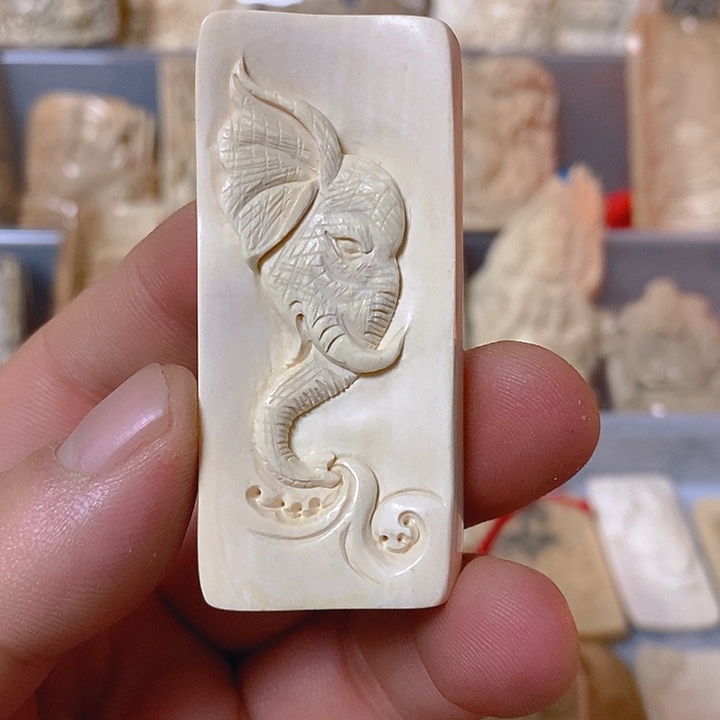 天然猛犸牙雕刻残次品