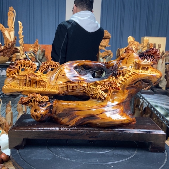 柏木（崖柏）山水倒流香送两盒香