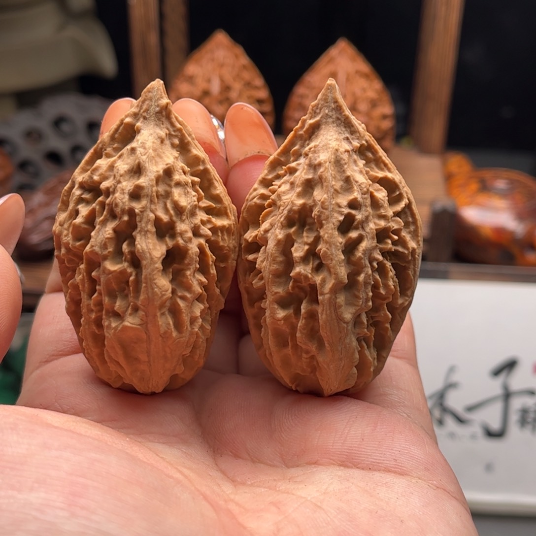 文玩核桃把件关东木子家楸大胖86