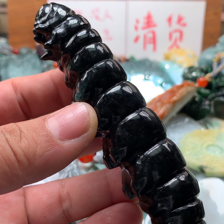 翡翠颈饰未镶嵌保真天然A货翡翠