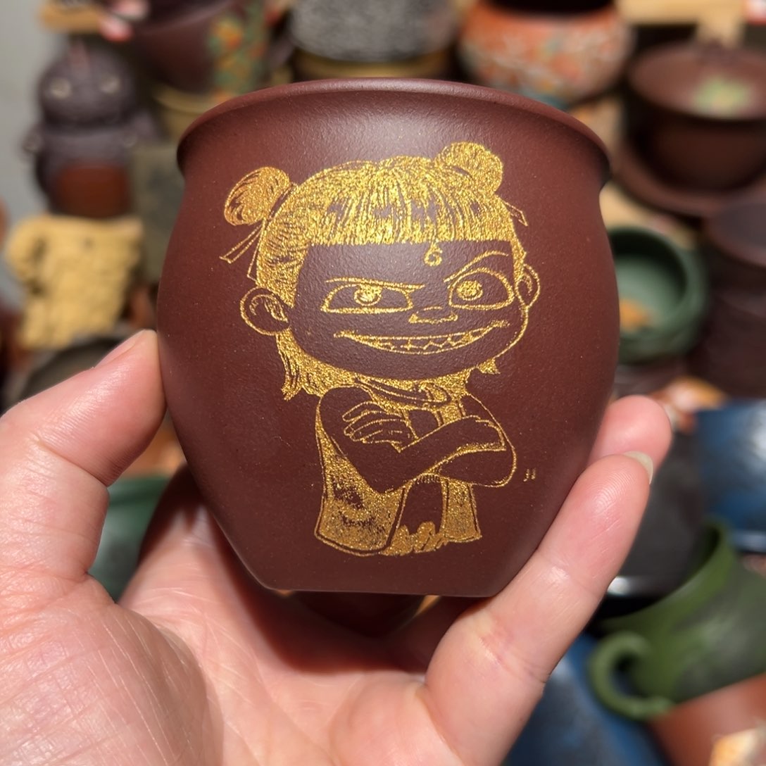 紫砂茶杯宜兴紫砂主人杯