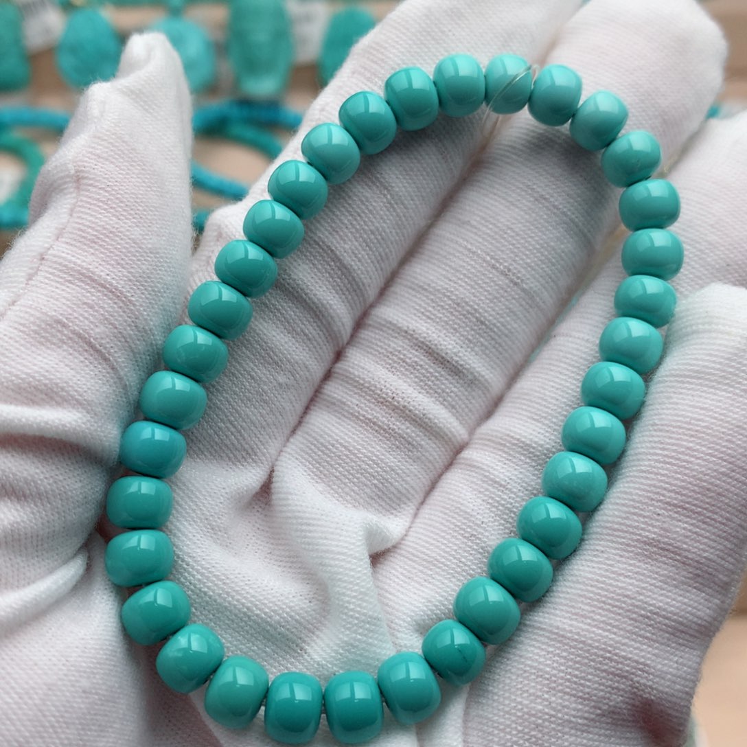 绿松石未镶嵌珠宝奇石6.5mm