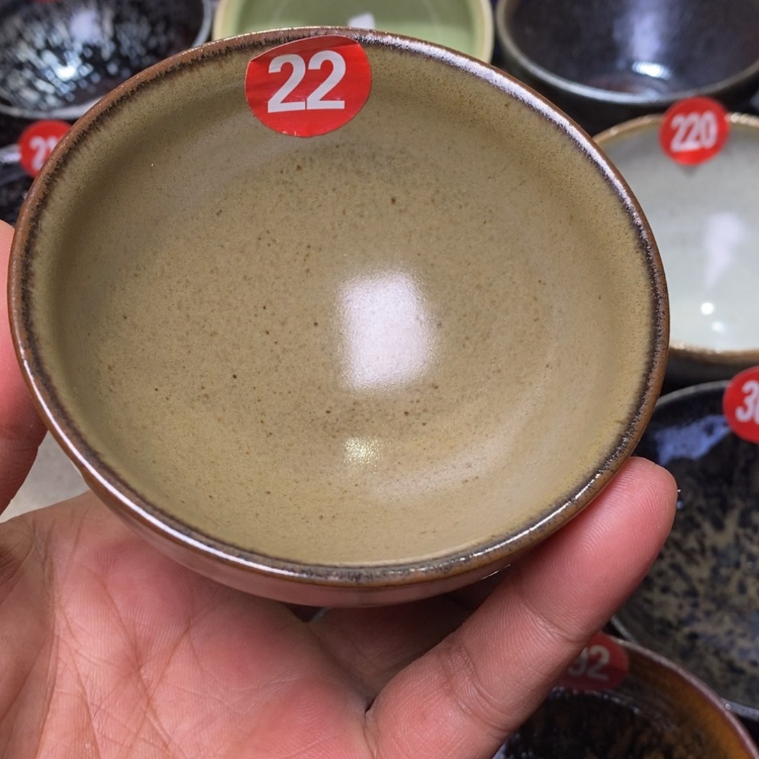 茶盏青御坊龙窑柴烧茶盏