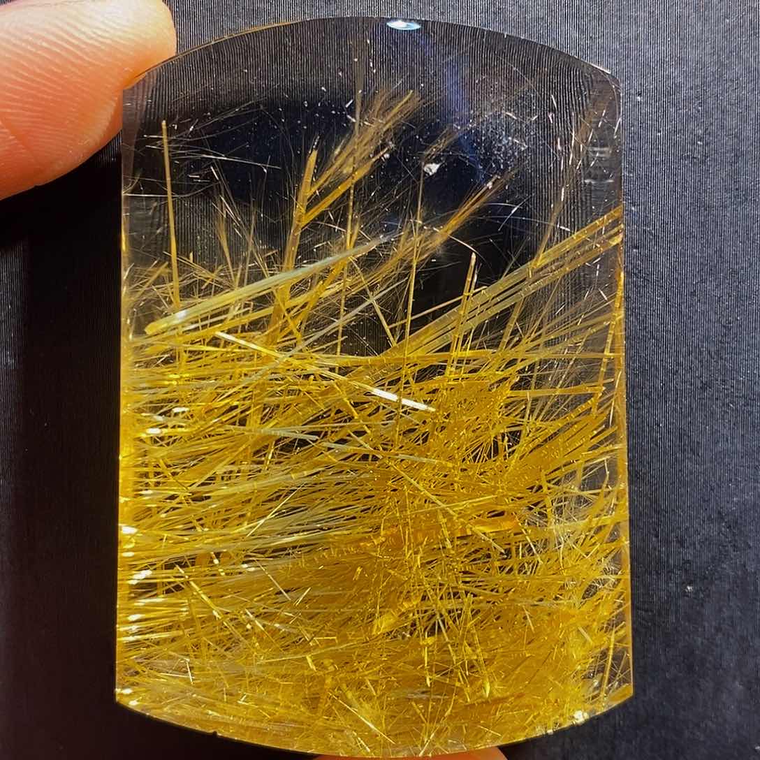 未镶嵌颈饰水晶天然钛晶无事牌吊坠