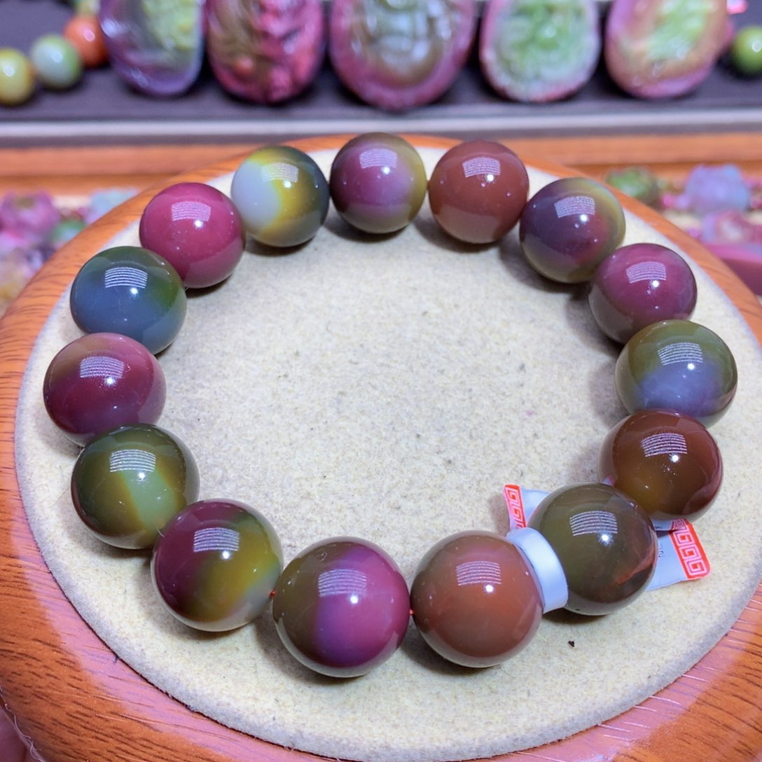 玛瑙手链未镶嵌盐源