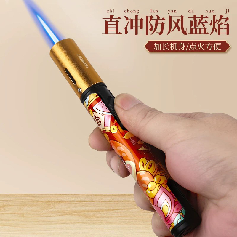 百诚长剑蛇年长手柄气体直冲打火机