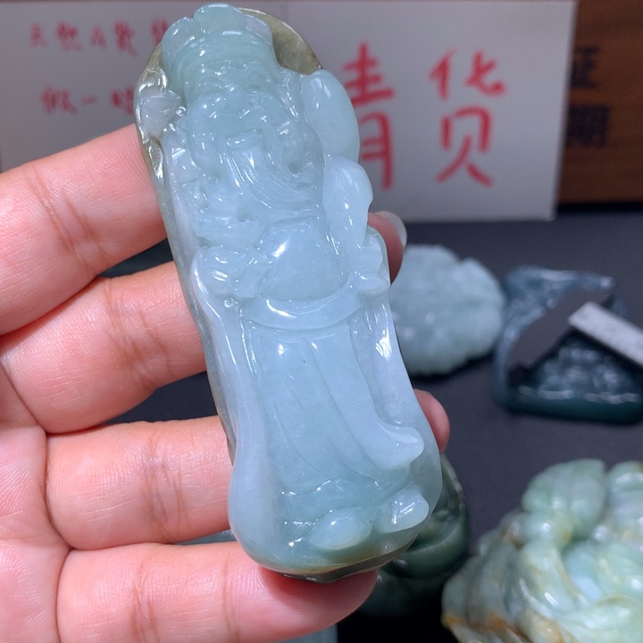 翡翠未镶嵌颈饰保真天然A货翡翠