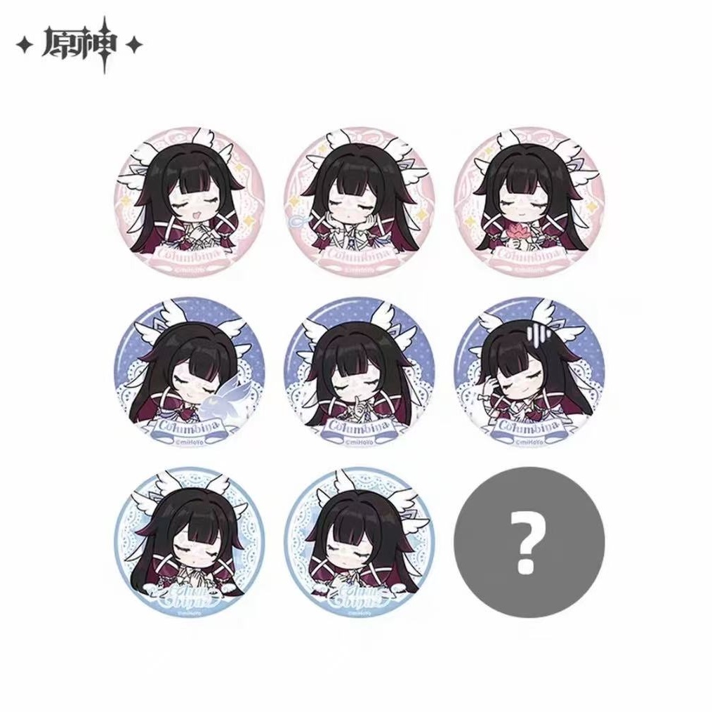 【代拆】原神 新月的祝福系列 Q版徽章 盲盒
