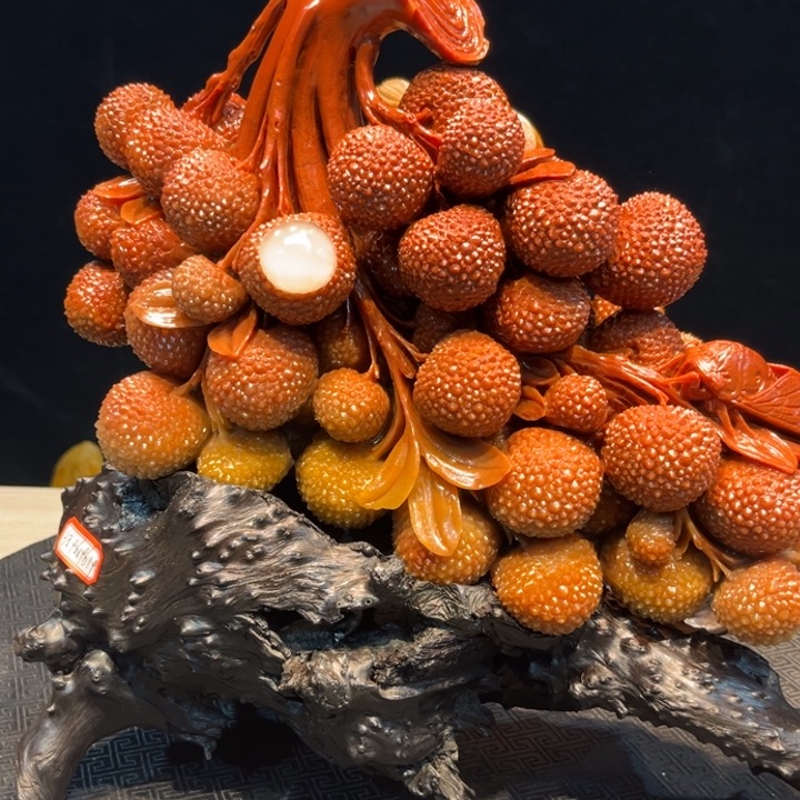 寿山石覃*双寿山石摆件