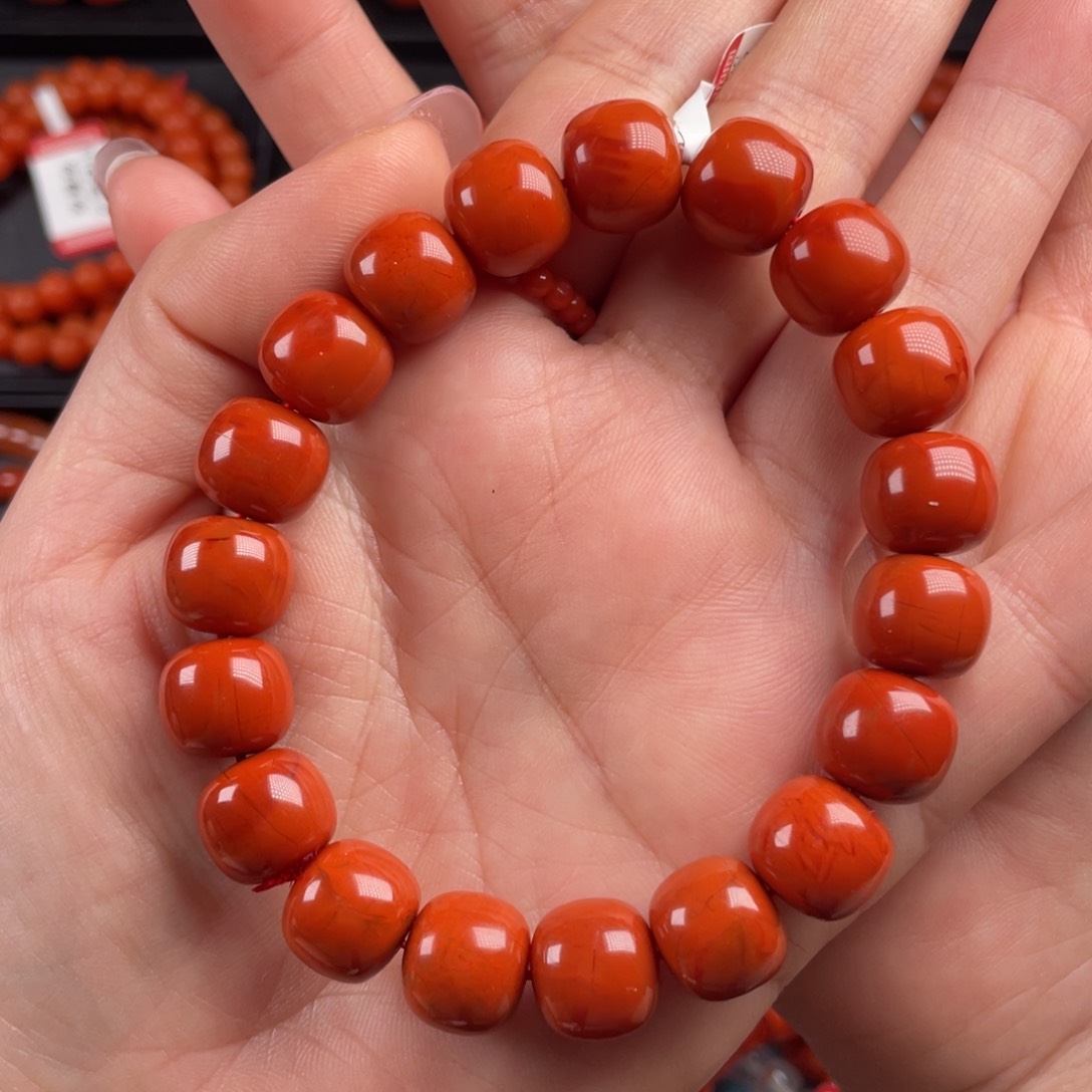 南红玛瑙手链未镶嵌清*?妞11.6