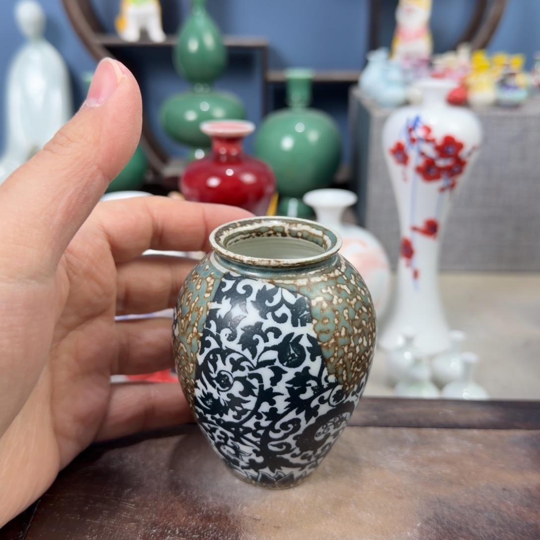 陶瓷手工小花器摆件