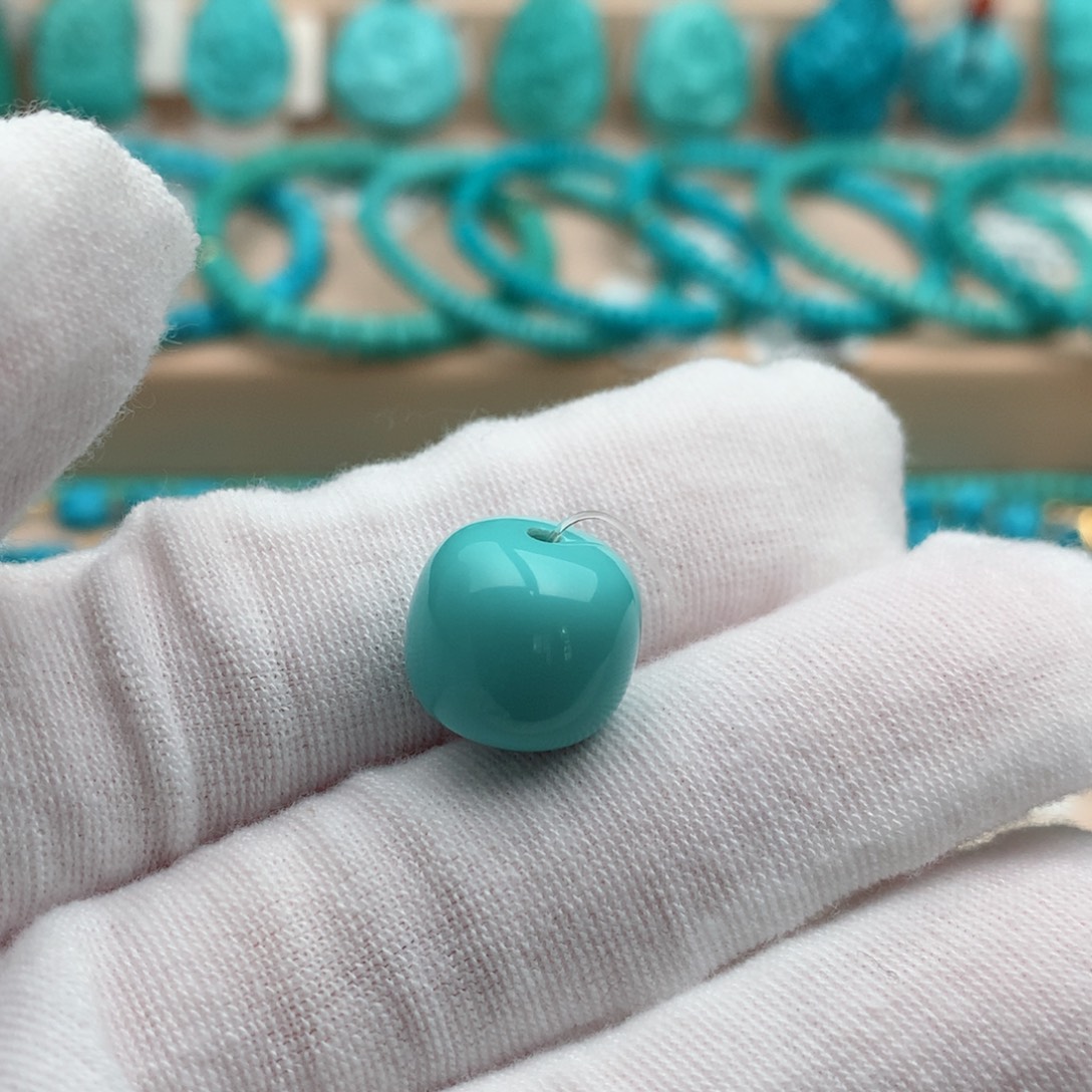 绿松石未镶嵌珠宝奇石13mm